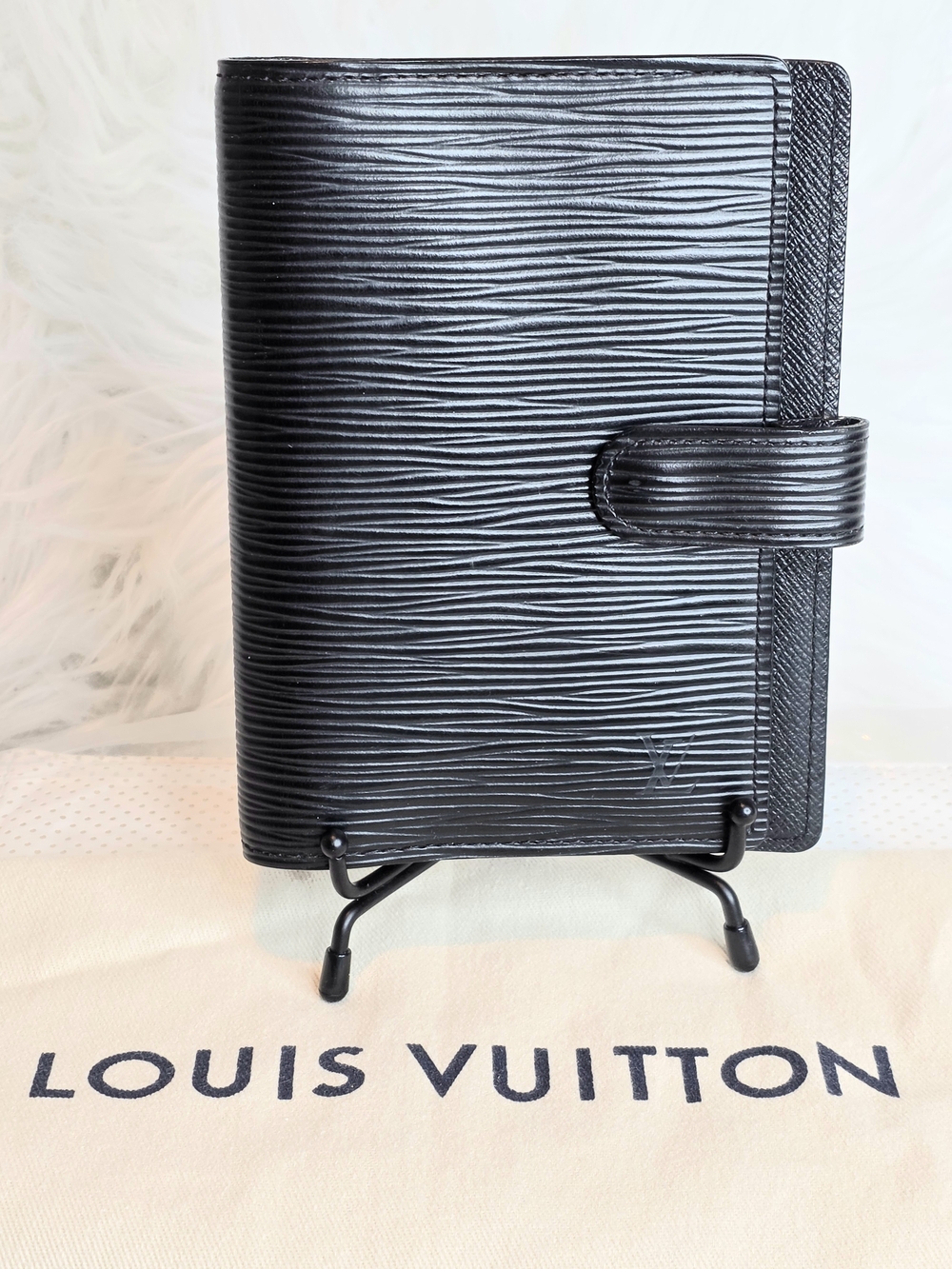 Louis Vuitton Black Epi Leather Agenda Cover PM CA0958..